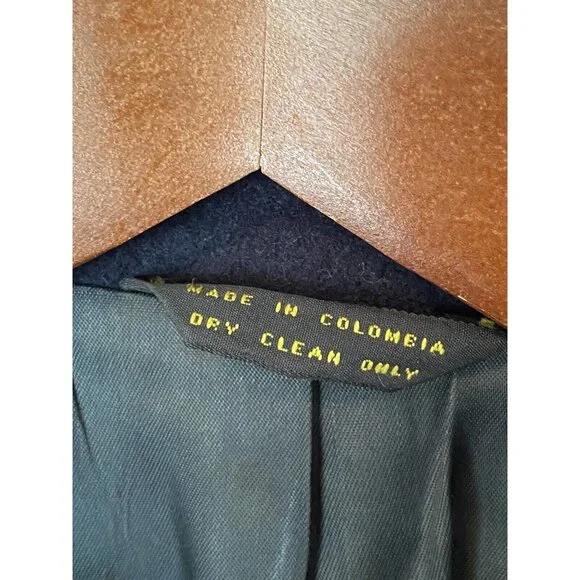 J. B. Britton Collection Navy Camel Hair Blazer Men's 42L Jacket Vintage - Picture 11 of 14